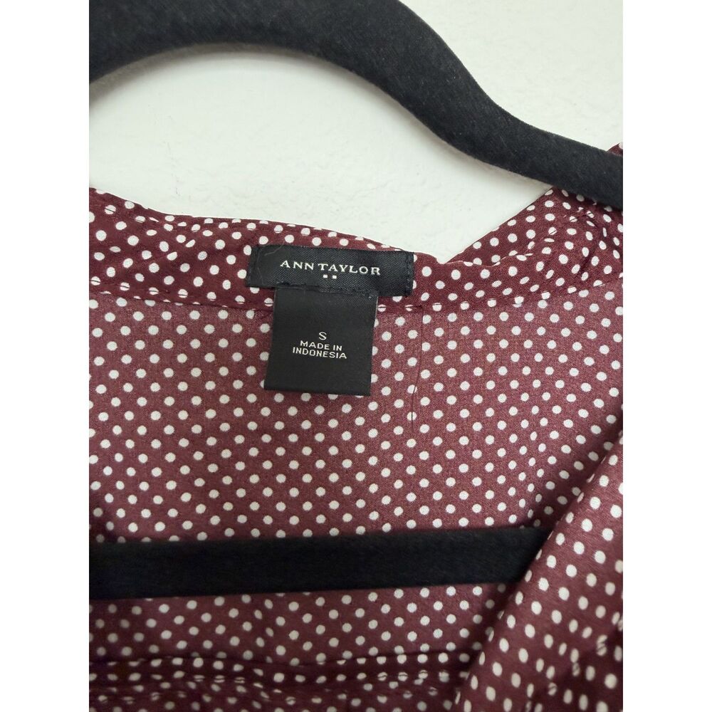 Ann Taylor polka dot shirt blouse